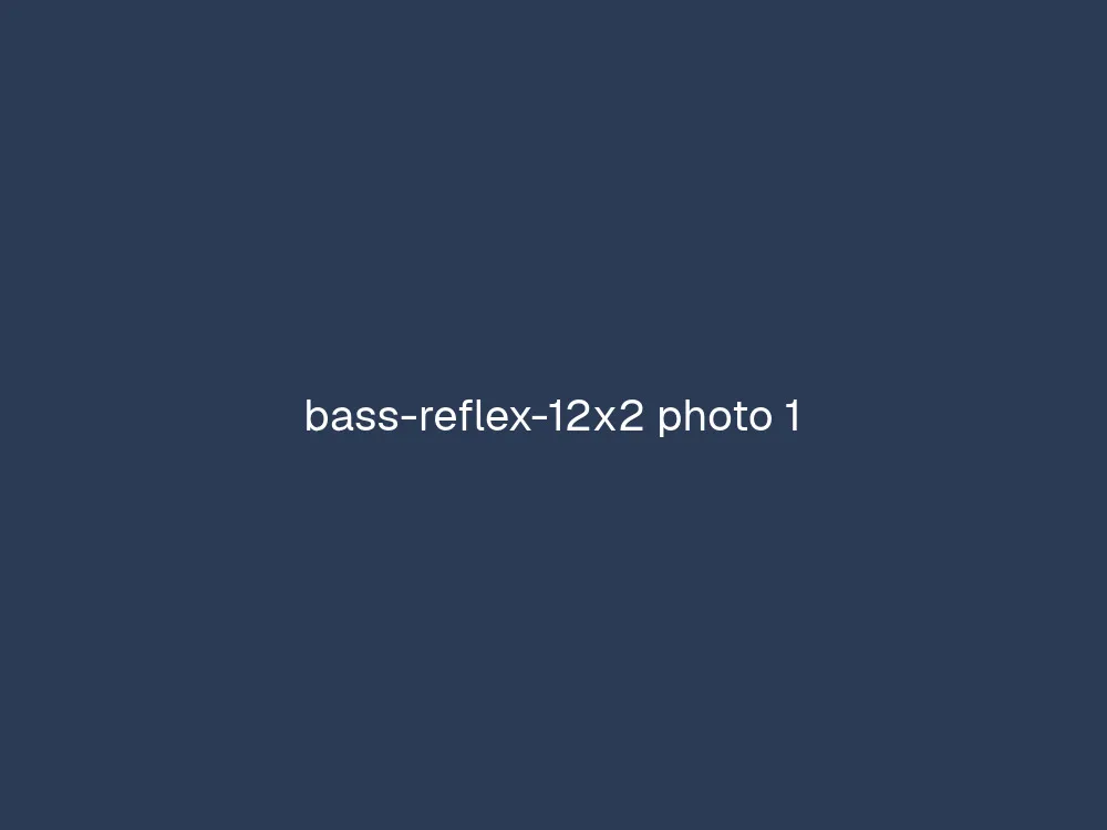 Dual 12" Bass Reflex