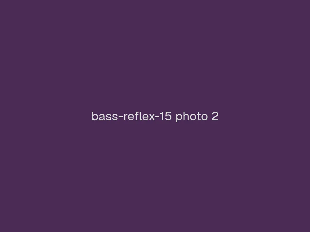 15" Bass Reflex