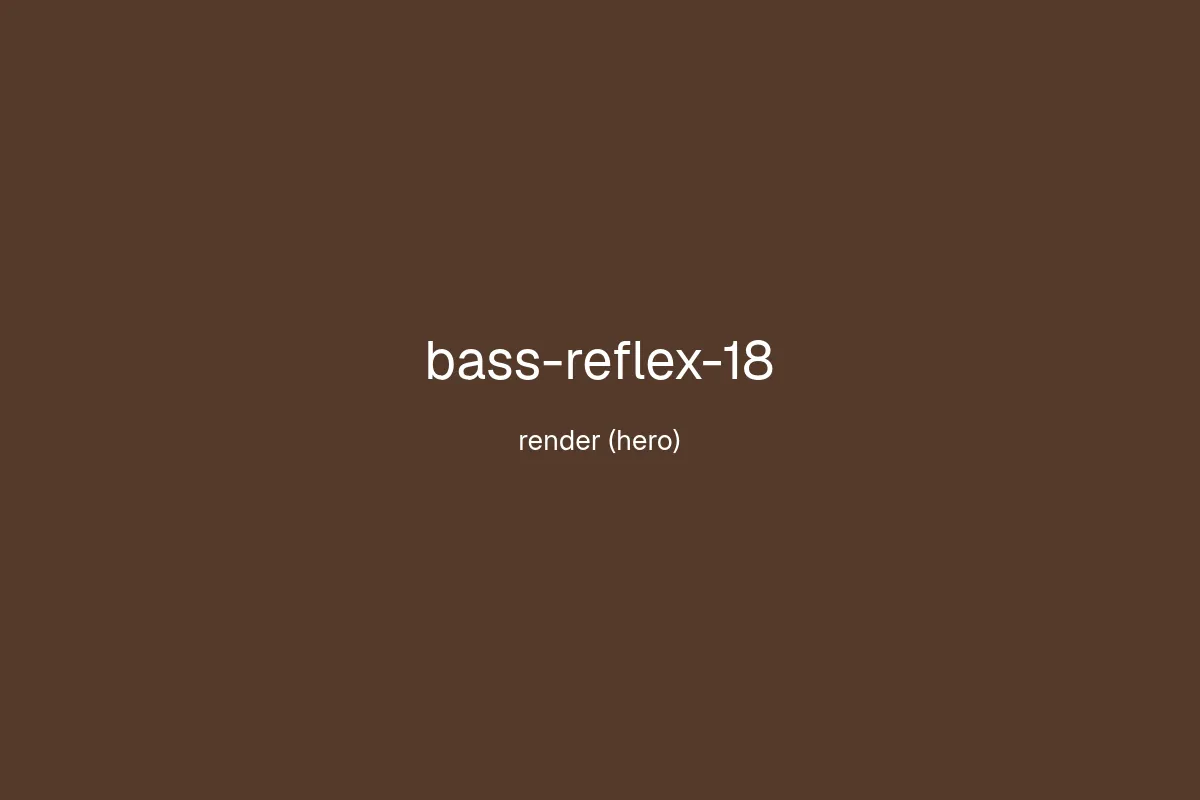 18" Bass Reflex