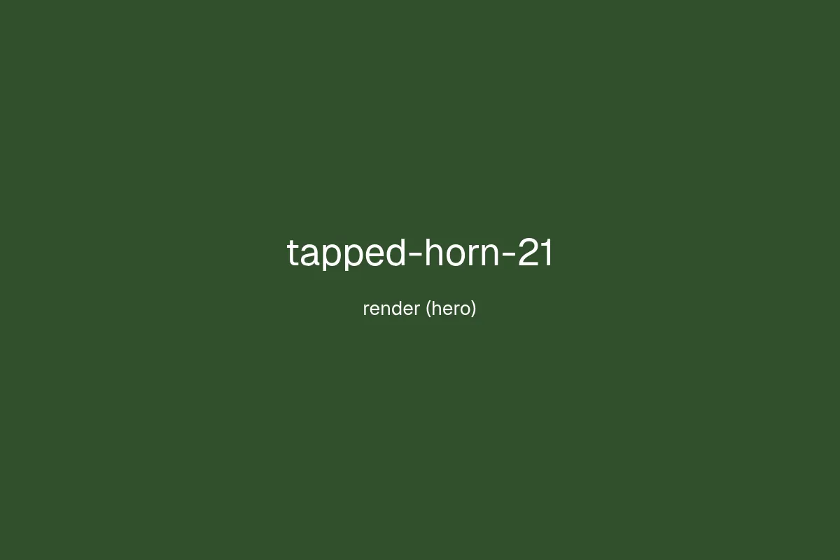 21" Tapped Horn