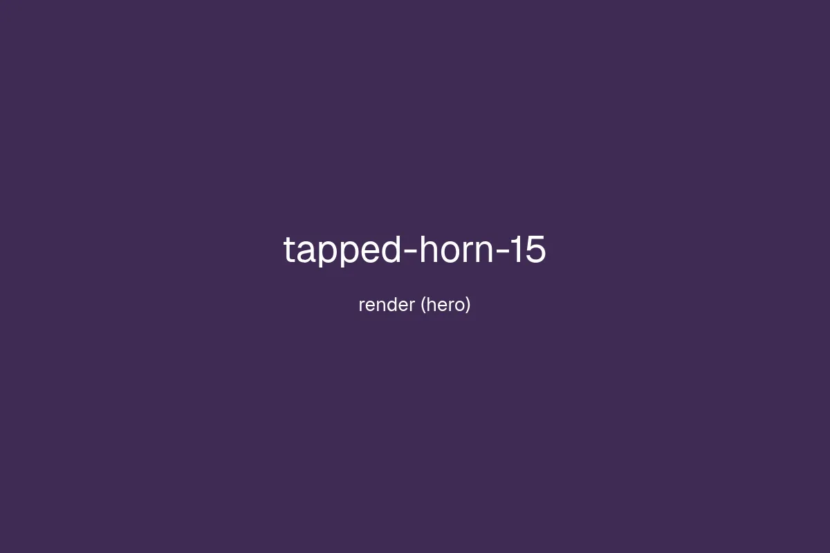 15" Tapped Horn