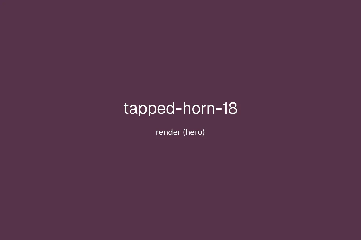 18" Tapped Horn